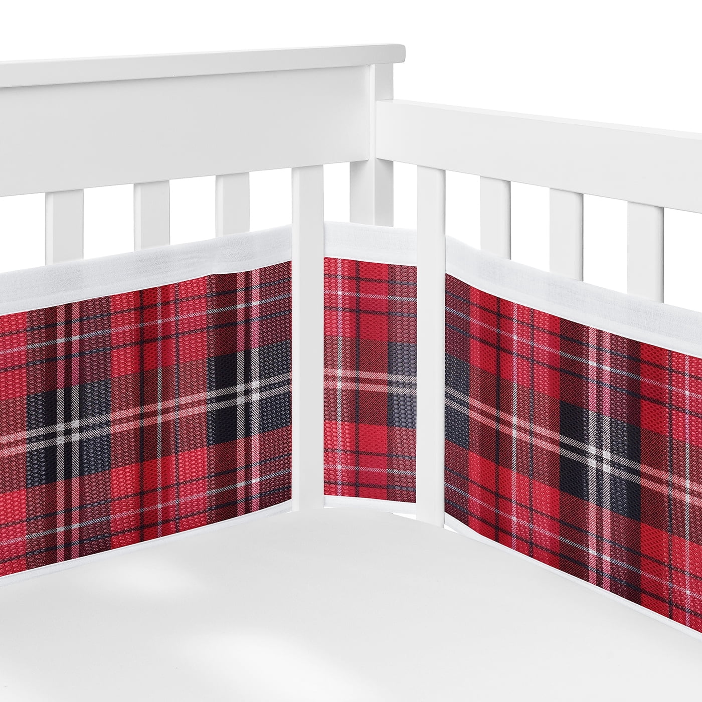 Sweet Jojo Designs + BreathableBaby Rustic Patch Boy Breathable Mesh Crib Liner