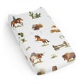 thumbnail image 1 of Sweet Jojo Designs Country Western Taupe Brown and Cream Changing Pad Cover Sheet, 1 of 1