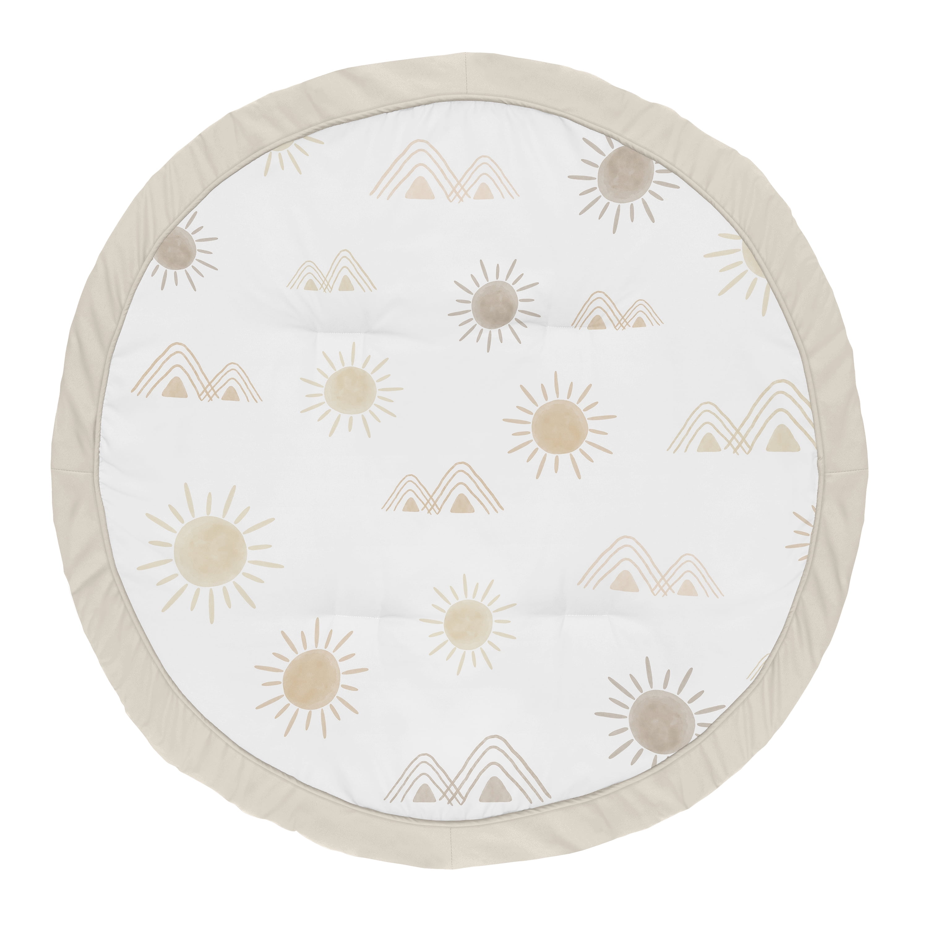 Sweet Jojo Designs Desert Sun Beige Taupe and Gold Baby Play Mat