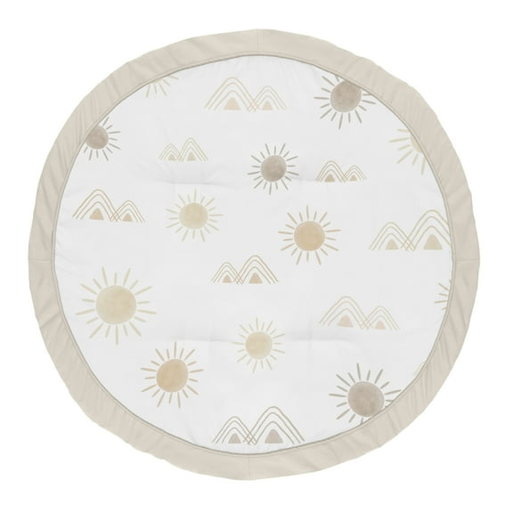 Sweet Jojo Designs Desert Sun Beige Taupe and Gold Baby Play Mat