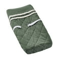 thumbnail image 1 of Sweet Jojo Designs Diamond Tuft Green and Ivory Changing Pad Cover, 1 of 6
