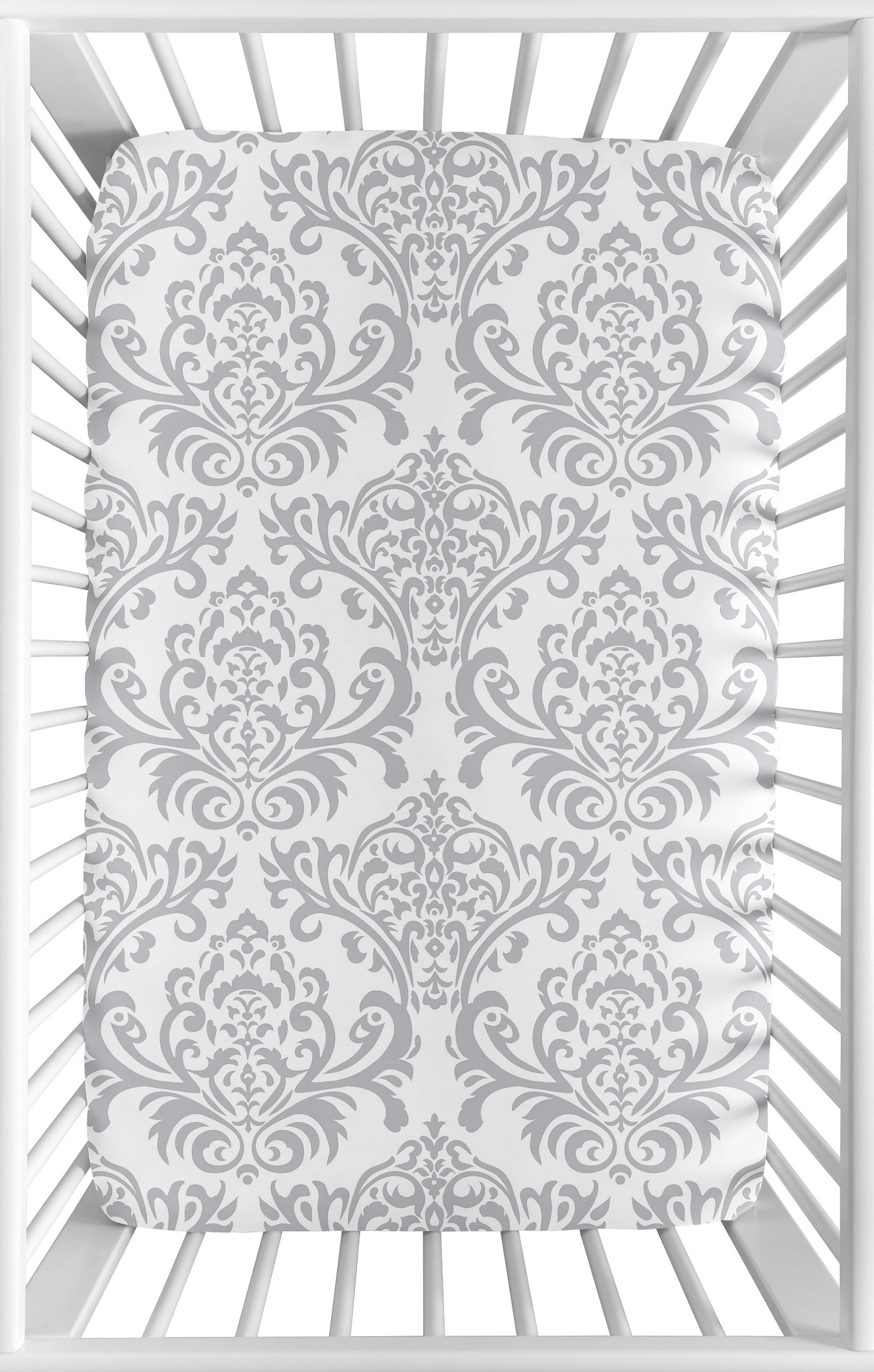 Sweet Jojo Designs Elizabeth Collection Mini Crib Sheet, 100% Cotton