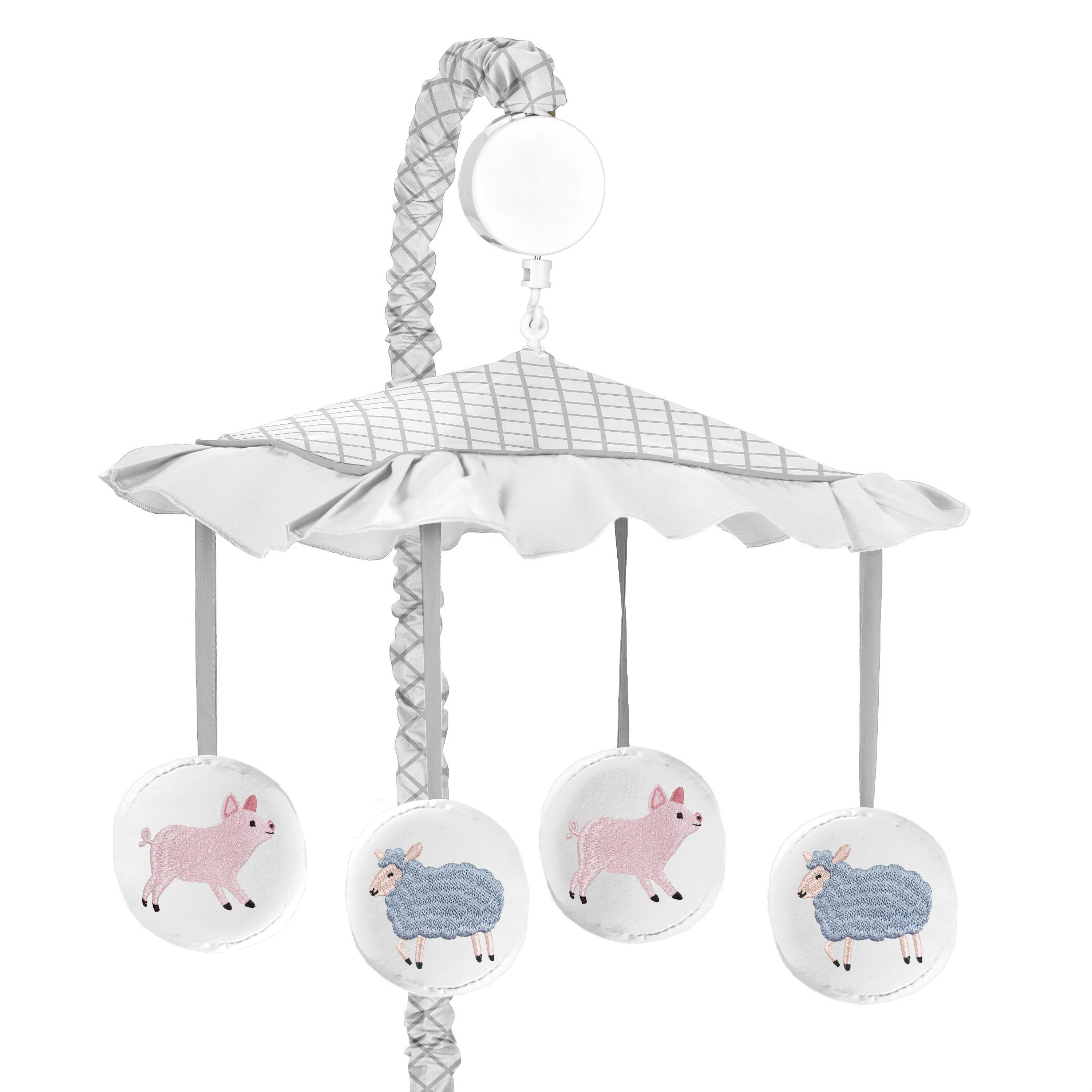 Sweet Jojo Designs Farm Animals Baby Playmat | 36" Round Watercolor Tummy Time Mat, Machine Washable - View #8