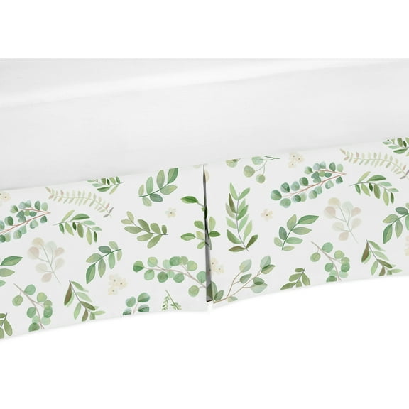 Sweet Jojo Designs Floral Leaf Collection Baby Nursery Home Decor Green Botanical Microfiber Crib