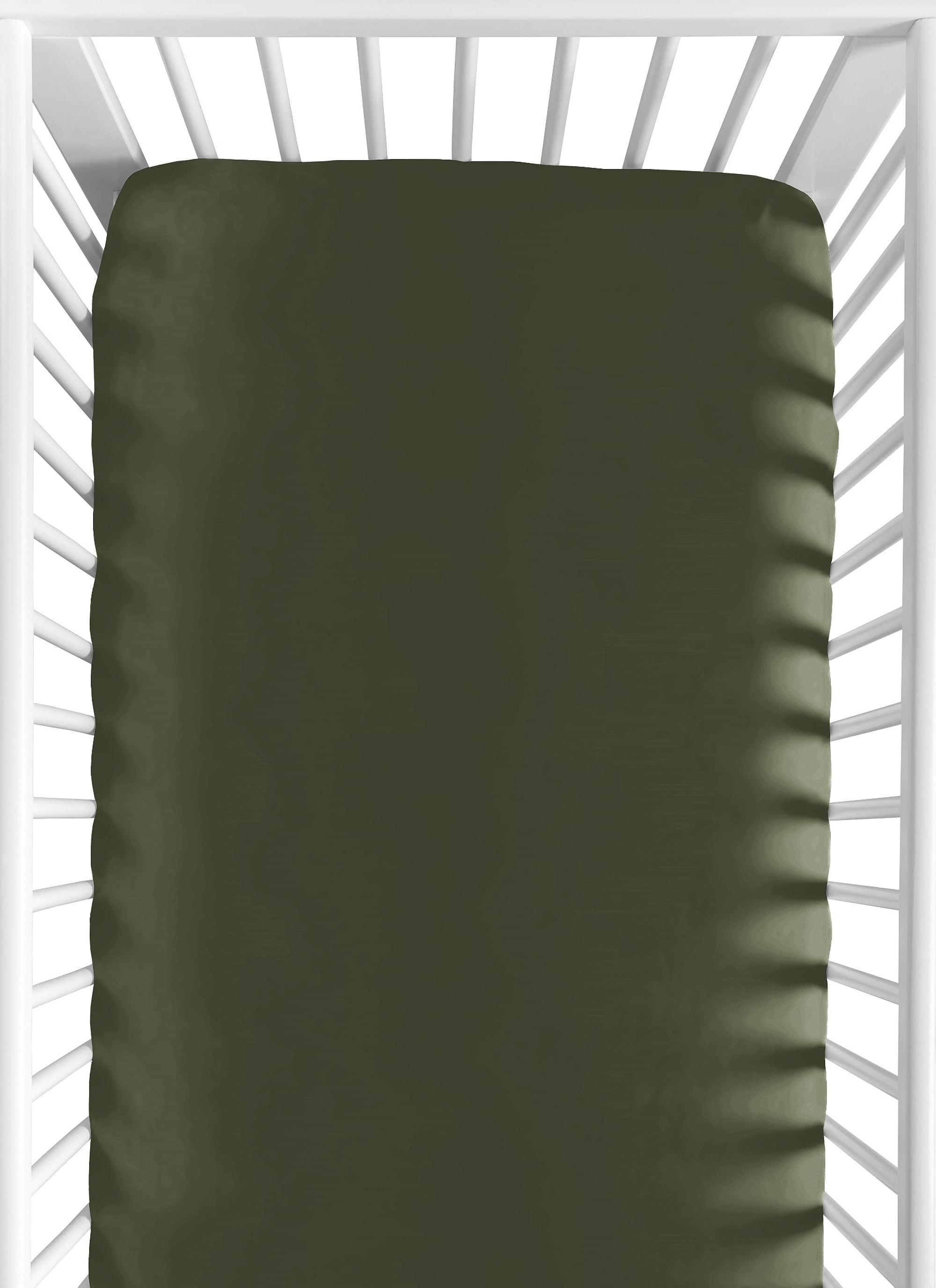 Hunter Green Microfiber Toddler Fitted Crib Sheet