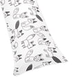 thumbnail image 1 of Sweet Jojo Designs Fox Black and White Body Pillow Cover Case 54x20 (Pillow Not Included), 1 of 3