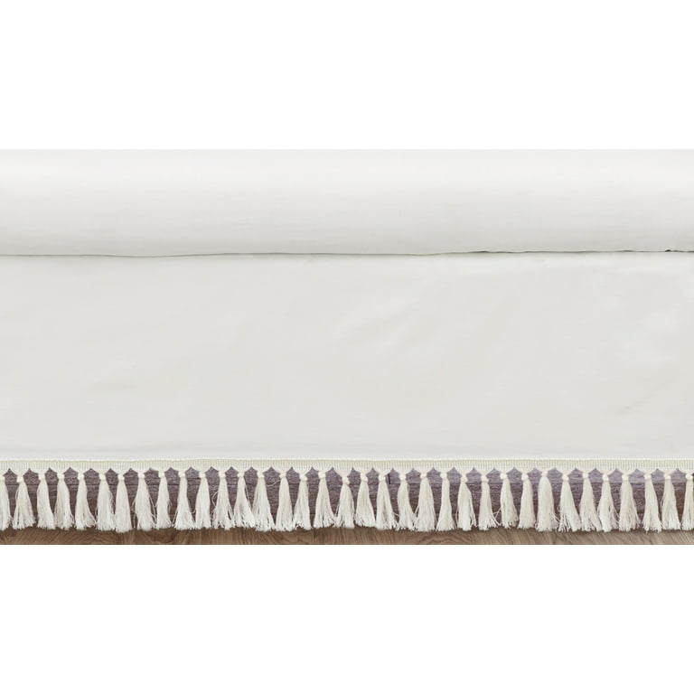 Off white crib skirt hotsell