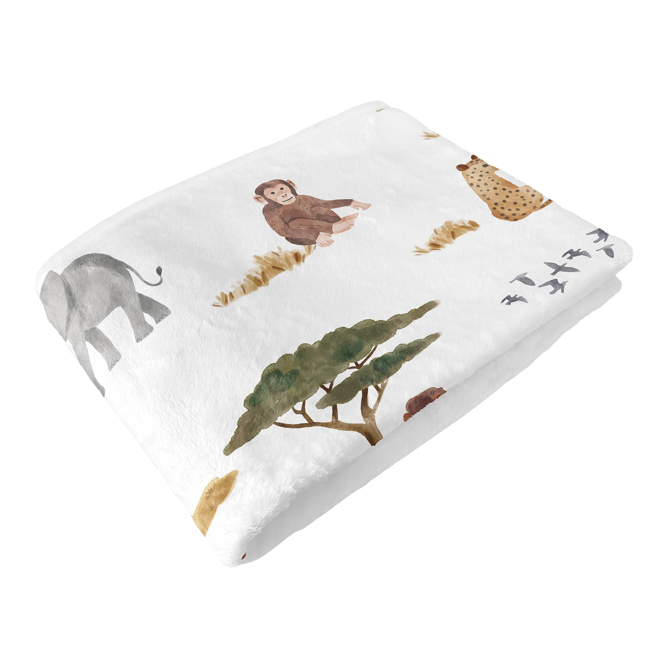 Sweet Jojo Designs Jungle Animals Boy, Girl, Unisex/Gender Neutral Toddler Blanket Baby Swaddle