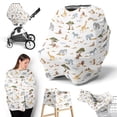 thumbnail image 1 of Sweet Jojo Designs Jungle Boy, Girl, Unisex/Gender Neutral Multi Use Baby Car Seat and Nursing Cover, 1 of 6