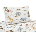 thumbnail image 1 of Sweet Jojo Designs Jungle Multicolor 3 Piece Twin Size Sheet Set, 1 of 2