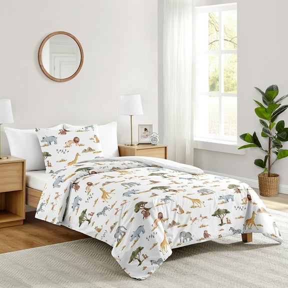 Sweet Jojo Designs Jungle Twin Bed Comforter Bedding Set