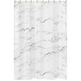 thumbnail image 1 of Sweet Jojo Designs Marble Black, White and Grey Fabric Shower Curtain 72x72, 1 of 4