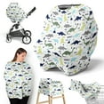 thumbnail image 1 of Sweet Jojo Designs Mod Dinosaur Multi Use Baby Car Seat and Nursing Cover Multicolor, 1 of 6