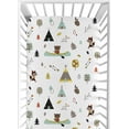 thumbnail image 1 of Sweet Jojo Designs Outdoor Adventure Multicolor Fitted Crib Sheet, 1 of 6