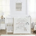 thumbnail image 1 of Sweet Jojo Designs Serengeti Animals Taupe Brown Black White 4 Piece Crib Bedding Set, 1 of 6
