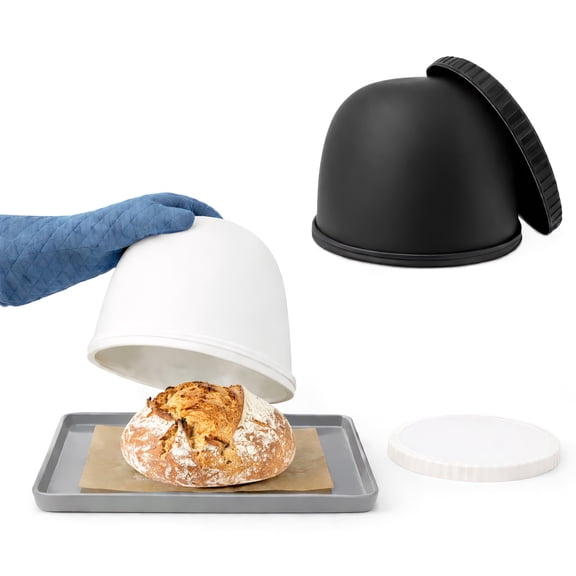 Sweet Jojo Designs Silicone Baking Shell Dome with Base for Sourdough Bread - 2 Pack