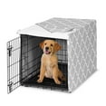 thumbnail image 1 of Sweet Jojo Designs Trellis Gray And White Boy, Girl, Unisex/Gender Neutral Dog Crate Kennel Cover 36in., 1 of 6