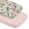 thumbnail image 1 of Sweet Jojo Designs Vintage Floral Pink and Green Baby Bassinet Fitted Sheets 2 Piece Set, 1 of 6