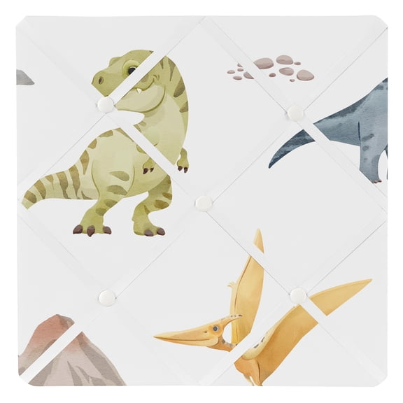 Sweet Jojo Designs Watercolor Dinosaur Dino Boy Photo Memo Board