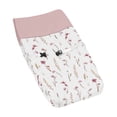 thumbnail image 1 of Sweet Jojo Designs Watercolor Floral Garden Pink Girl Changing Pad Cover, 1 of 6