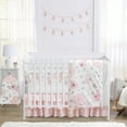 thumbnail image 1 of Sweet Jojo Designs Watercolor Floral Pink Grey and White Crib Bedding + BreathableBaby Breathable Mesh Liner Pad, 1 of 6