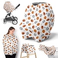 thumbnail image 1 of Sweet Jojo Designs Watercolor Sports Theme Boy Multi Use Baby Car Seat and Nursing Cover, 1 of 6