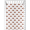thumbnail image 1 of Sweet Jojo Designs Watercolor Sports Theme Brown and White Fitted Crib Sheet, 1 of 6