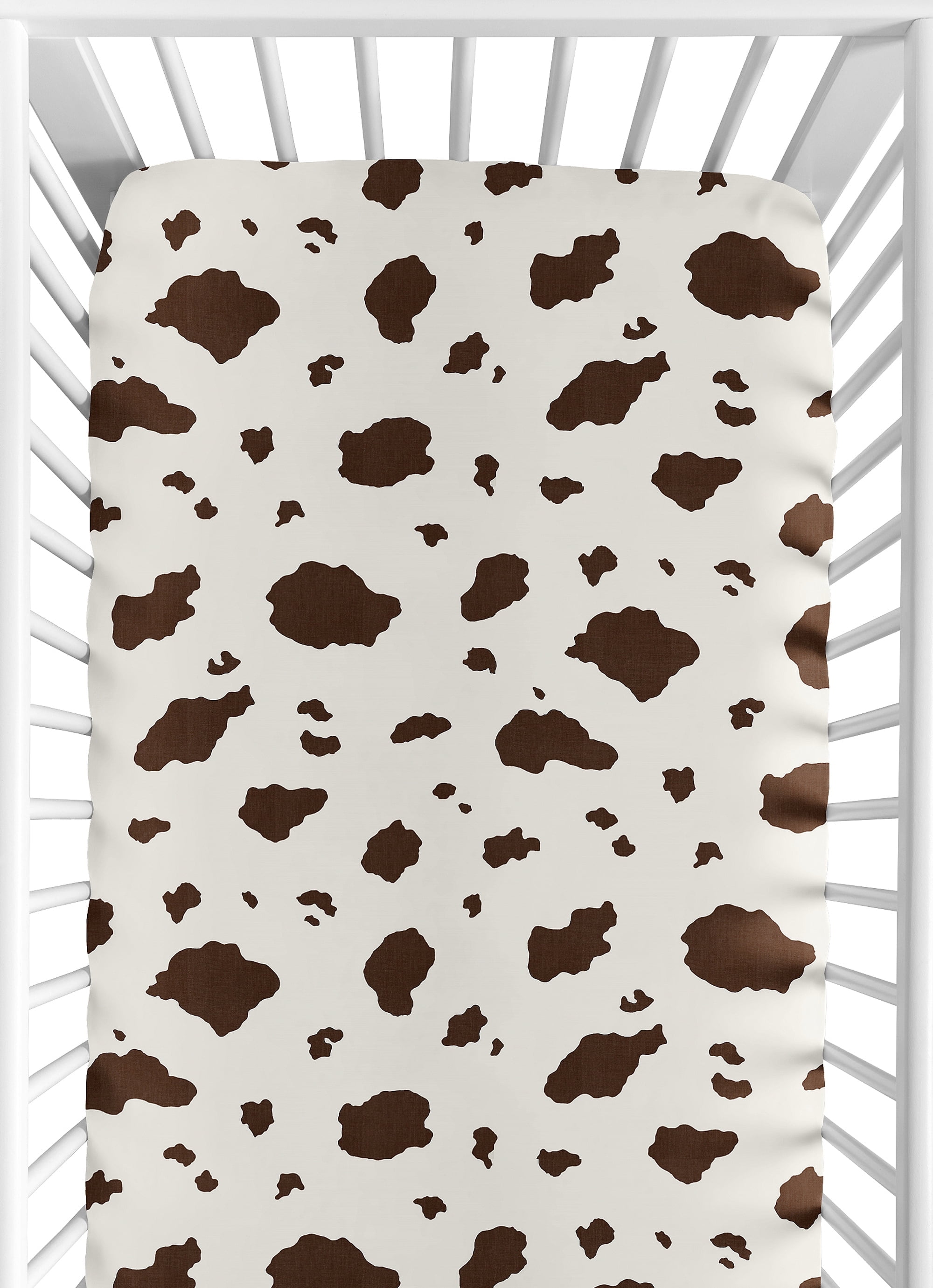 Sweet Jojo Designs Wild West Cowboy Ivory and Brown Fitted Crib Sheet