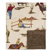 Sweet Jojo Designs Wild West Cowboy Multicolor Baby Security Blanket