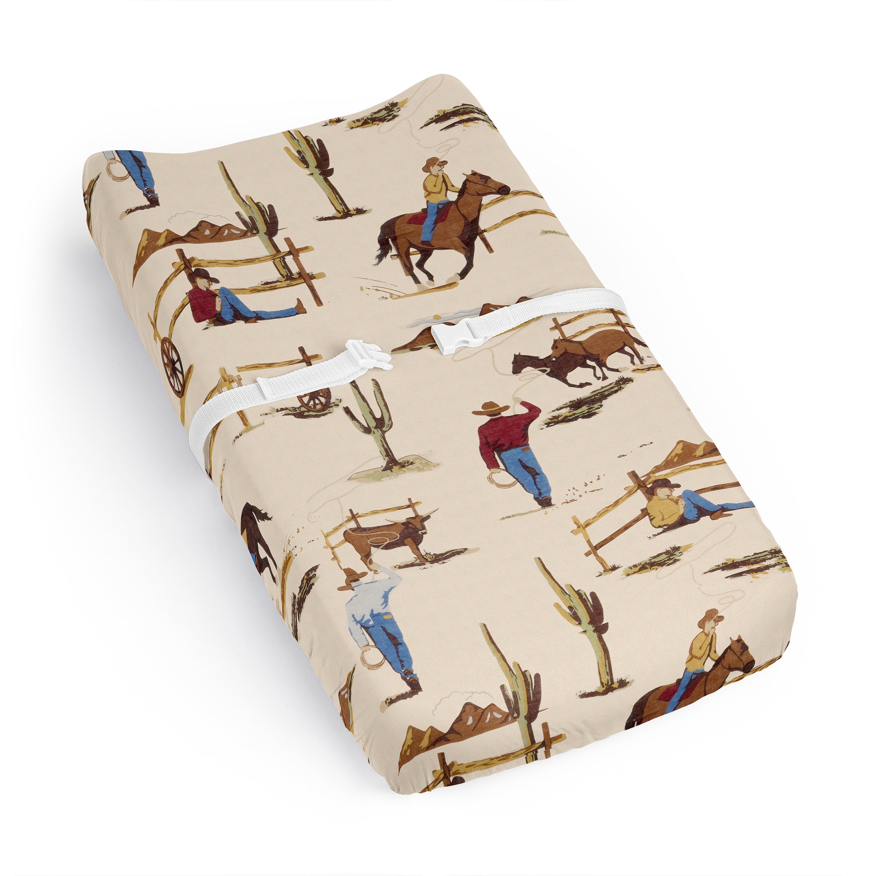Sweet Jojo Designs Wild West Cowboy Multicolor Changing Pad Cover Sheet