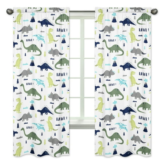 Sweet Jojo Designs Window Panels. Pair with coorditing Sweet Jojo Designs children's bedding sets to help complete the look and feel of the bedroom theme for your child.