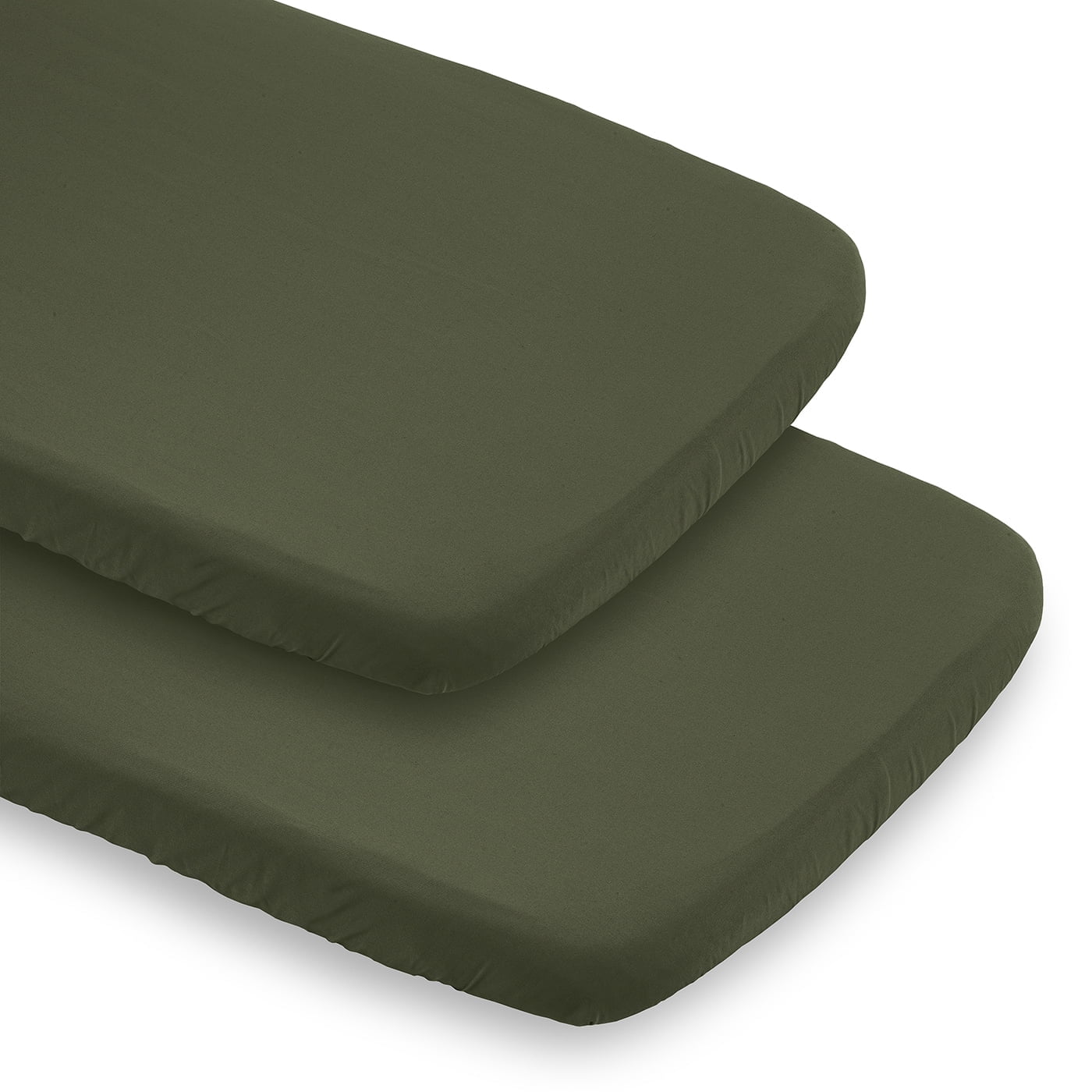 Sweet Jojo Designs Woodland Camo Green Baby Bassinet Fitted Sheets 2 Piece Set