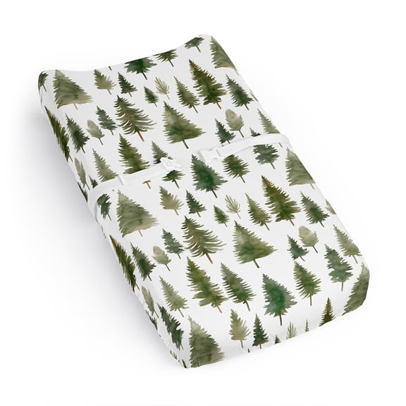 Sweet Jojo Designs Woodland Pine Tree Boy, Girl, Unisex/Gender Neutral Changing Pad Cover Sheet