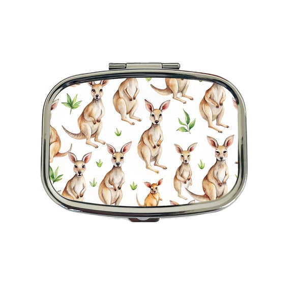 Sweet Kangaroos Small Travel Handbag Pill Box Case