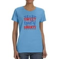 thumbnail image 1 of Sweet Land Of Liberty Banner T-Shirt Women -Image by Shutterstock, Female Medium, 1 of 4