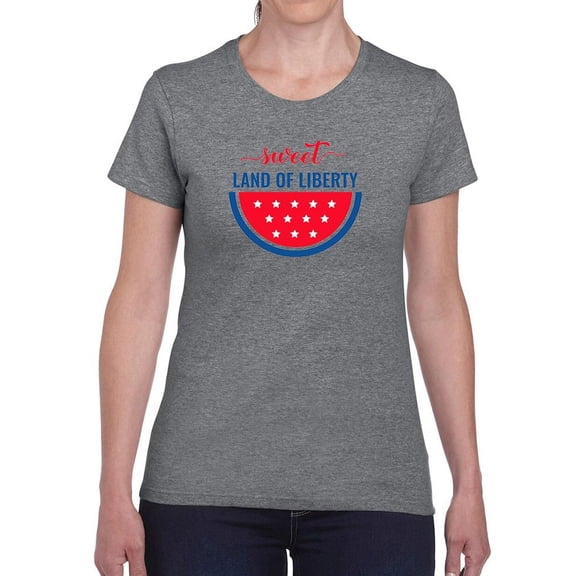 Sweet Land Of Liberty Melon T-Shirt Women -Image by Shutterstock, Female Small