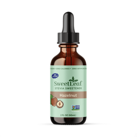 SweetLeaf Liquid Stevia Sweetener Hazelnut, 2 oz