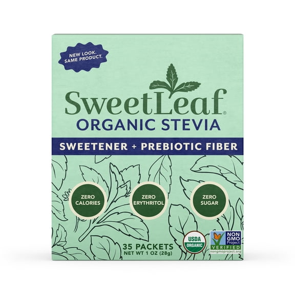 Sweet Leaf Sweetener Organic Stevia, 35 Count