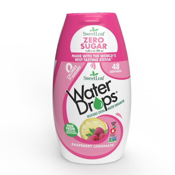 Sweet Leaf Water Drops - Raspberry Lemonade (1.62 oz) Squeezable Bottle - Liquid Water Enhancer