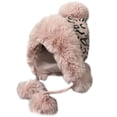 thumbnail image 1 of Sweet Leopard Print Cap Casual Crochet Braided Knitted Hat All-match Fall Winter, 1 of 21