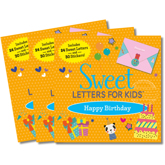 Sweet Letters for Kids Happy Birthday 3 Book Set