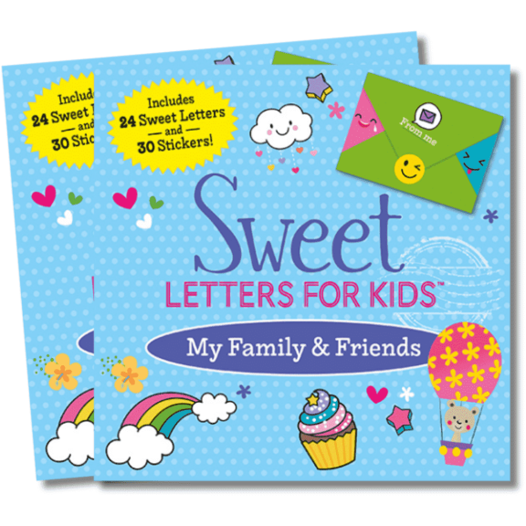 Sweet Letters for Kids My Family & Friends 2 Book Set