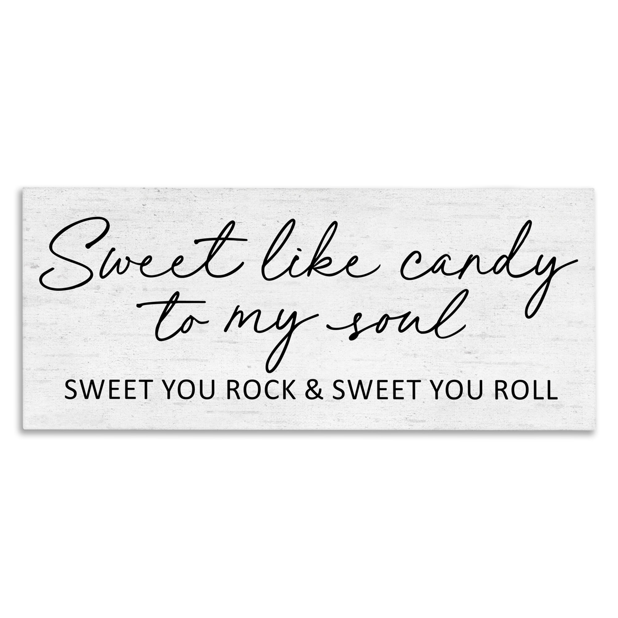 Sweet Like Candy Song Lyrics Canvas Wall Art, design by Lettered and Lined