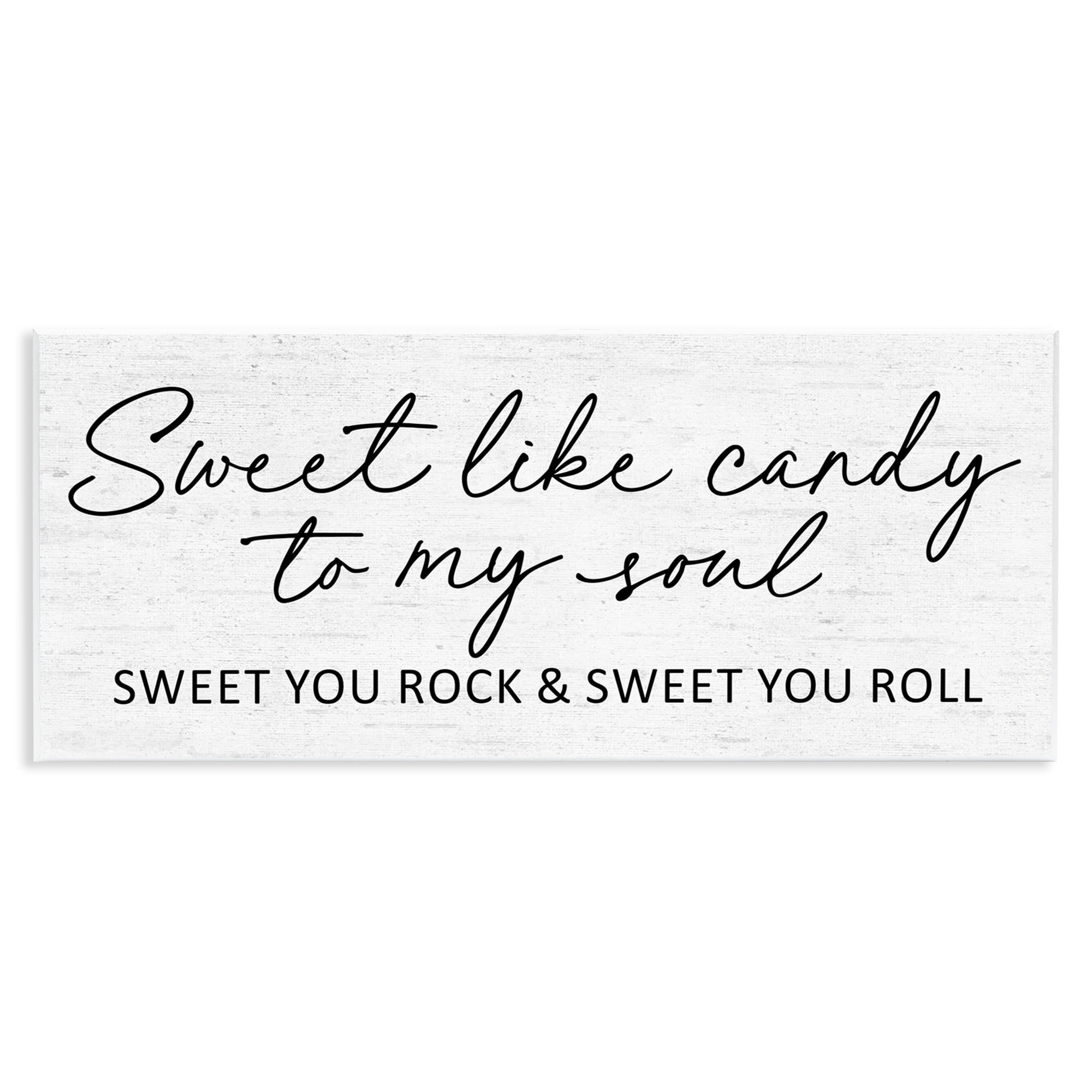 Sweet Like Candy Song Lyrics Wall Plaque Art, design by Lettered and Lined