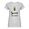 thumbnail image 1 of Sweet Like Honey Shaped T-Shirt Women -Image by Shutterstock, Female x-Large, 1 of 2