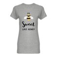 thumbnail image 1 of Sweet Like Honey Shaped T-Shirt Women -Image by Shutterstock, Female x-Large, 1 of 2