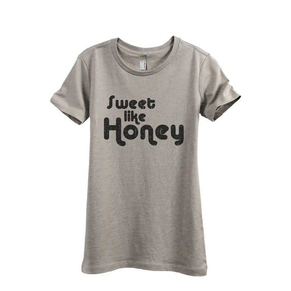 Sweet Like Honey Women's Fashion Relaxed T-Shirt Tee Heather Tan Medium