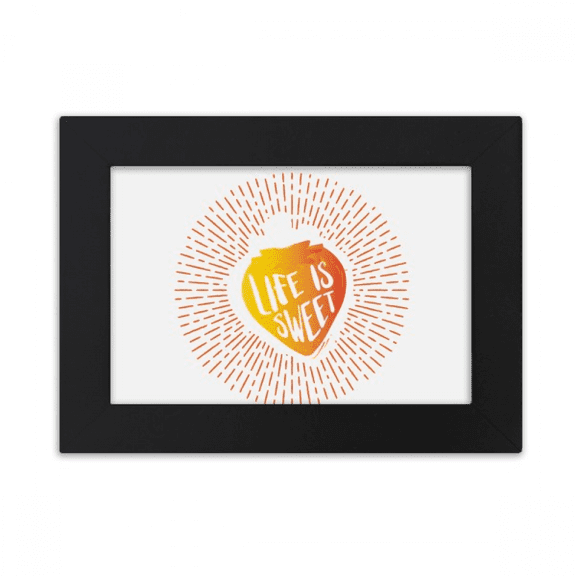 Sweet Line Strawberry Life Desktop Photo Frame Ornaments Picture Art Painting