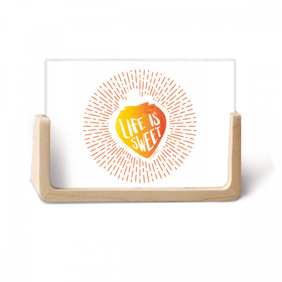 Sweet Line Strawberry Life Photo Wooden Photo Frame Tabletop Display