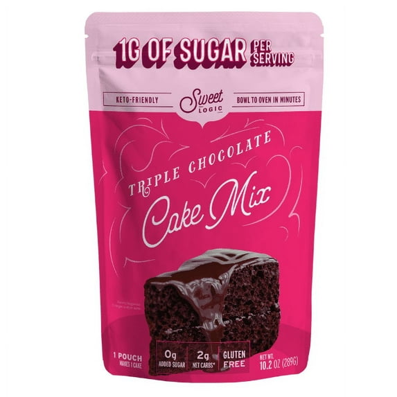 Sweet Logic Gluten Free Gut-Friendly Protein Chocolate Cake Mix, 1ct/10.2oz